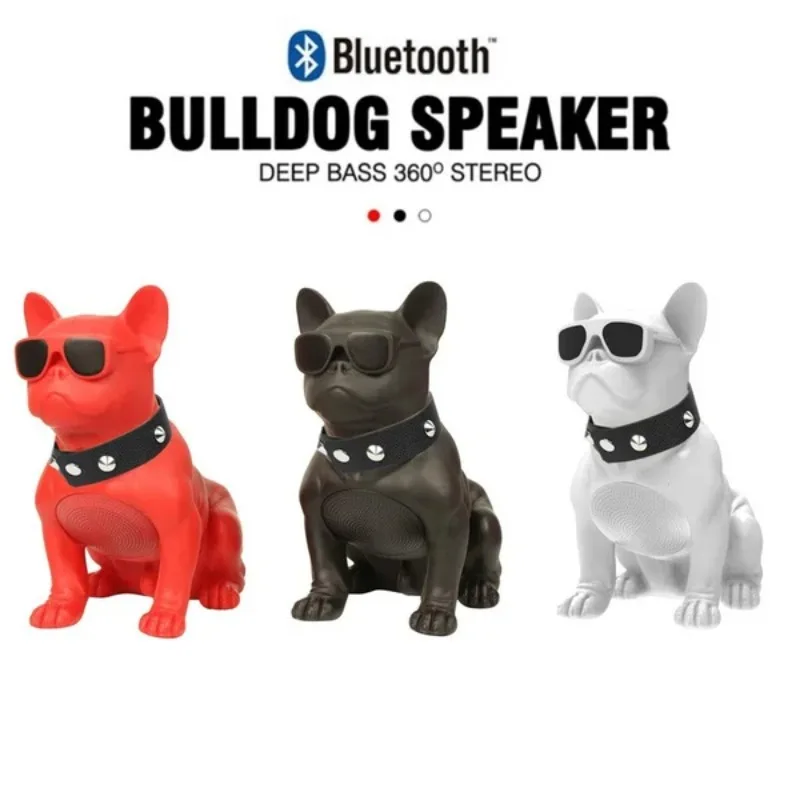 grand bulldog – haut parleur bluetooth sans fil, portable, fm, basses lourdes, qualité sonore 3d, radio surround, carte multifonction, caisson de basses