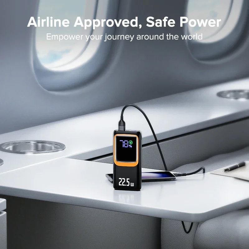 qoovi 20000mah batterie externe grande capacité de batterie pd 22.5w charge rapide chargeur portable pour samsung iphone xiaomi