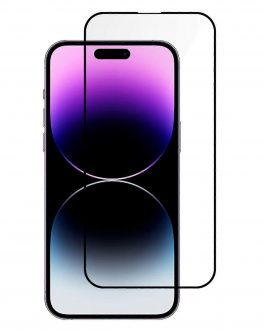 protection à bord noir verre trempé noir iphone 15 pro max