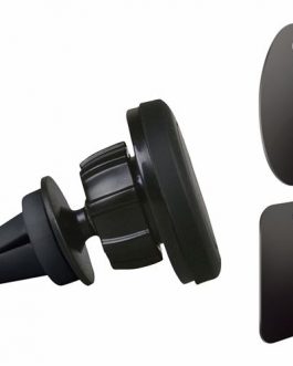 support auto magnetique grille aeration noir