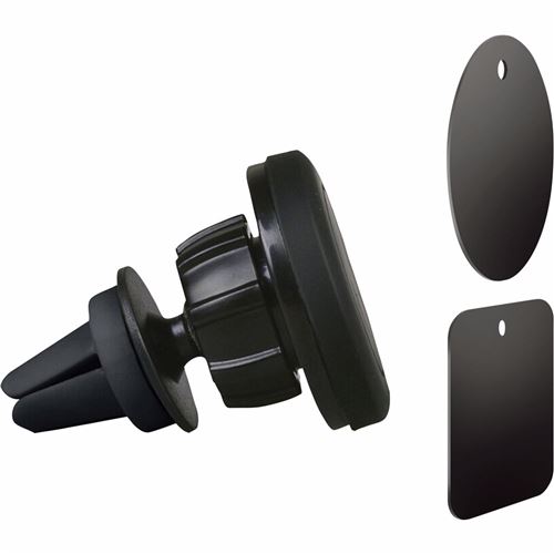Accueil support auto magnetique grille aeration noir