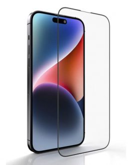 protection à bord noir verre trempé noir iphone 15 pro max copy